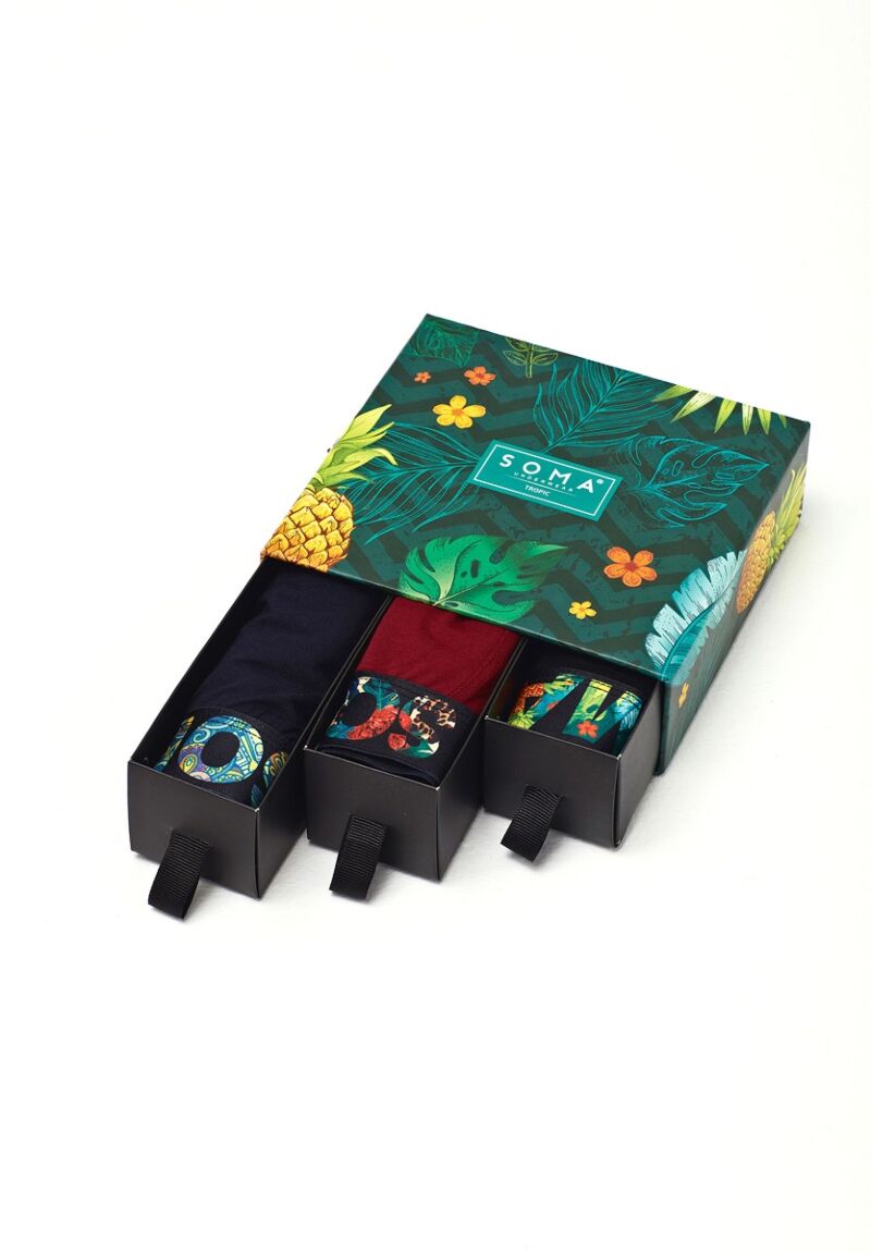 Boxer Soma ανδρικά σε κουτί Tropic 3τμχ