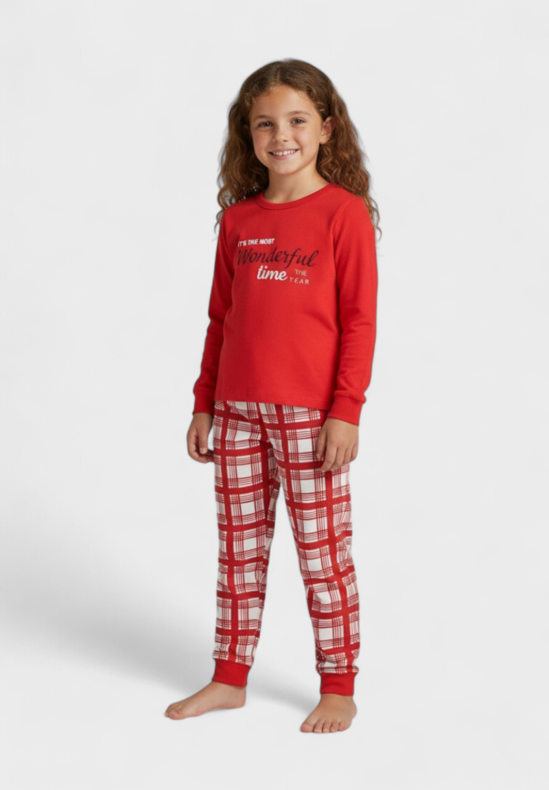 Πιτζάμα παιδική Biorganic Christmas Time 