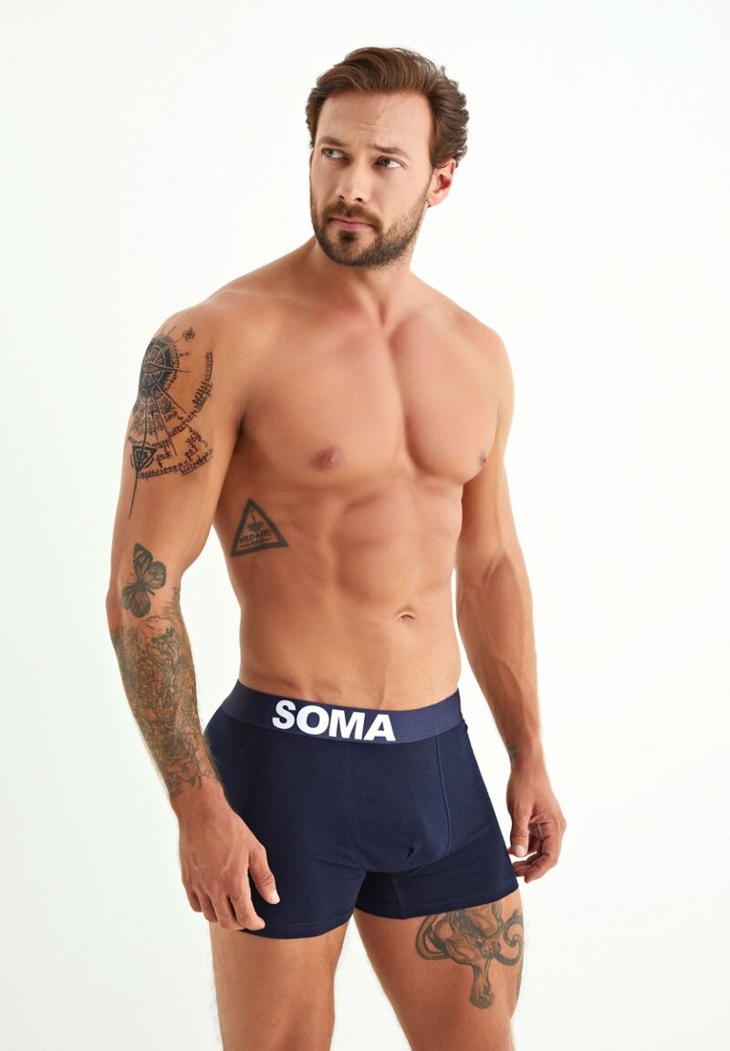 Boxer Soma ανδρικά σε κουτί Wild leaf 3τμχ