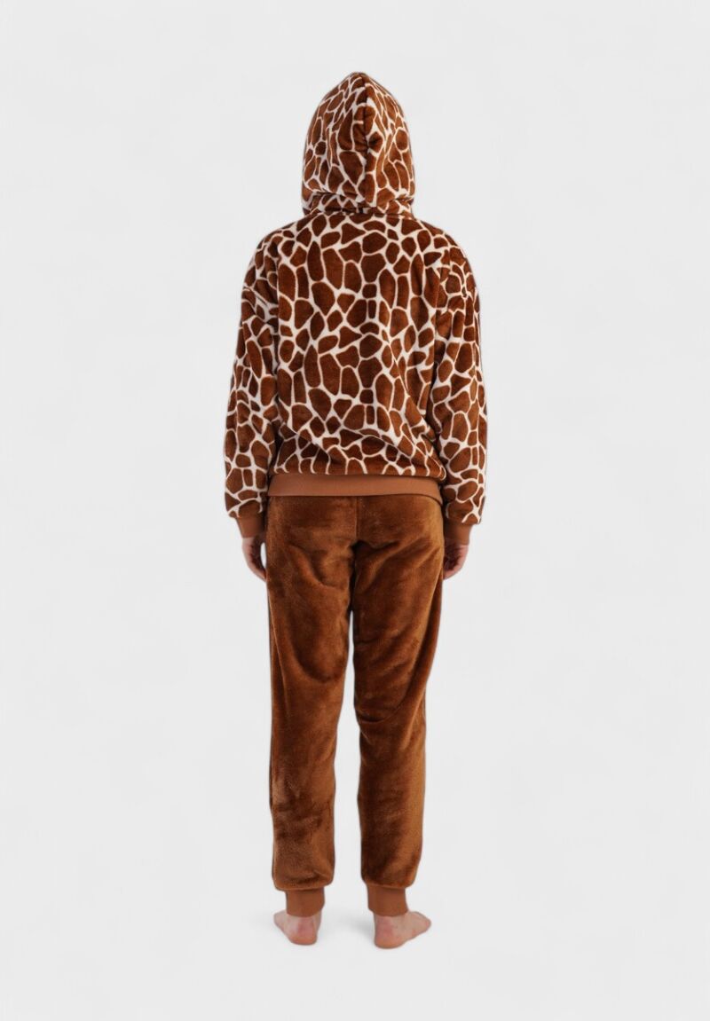 Γυναικεία Πιτζάμα Vienetta “Dreamer” με Κουκούλα – Καφέ