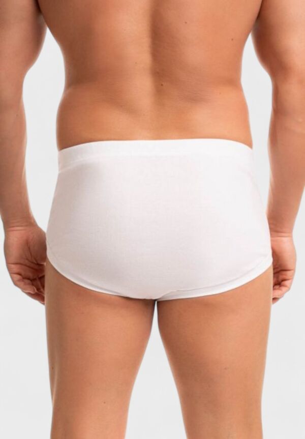 Ανδρικό Σλιπ Λευκό με Εσωτερικό Λάστιχο Giorgio 100% Βαμβάκι