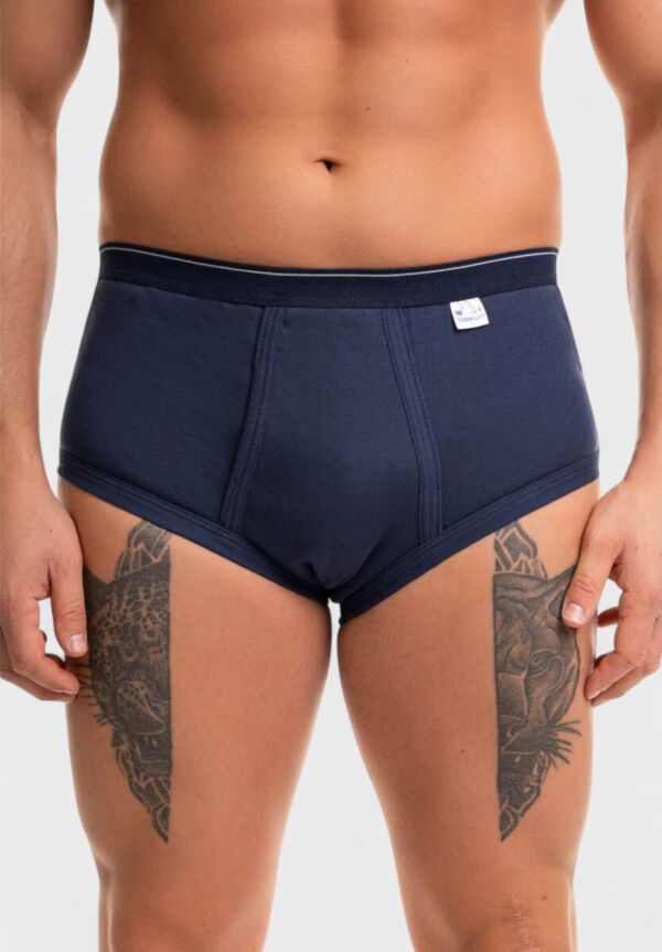 Ανδρικό Σλιπ Giorgio Μπλέ – 100% Βαμβακερό