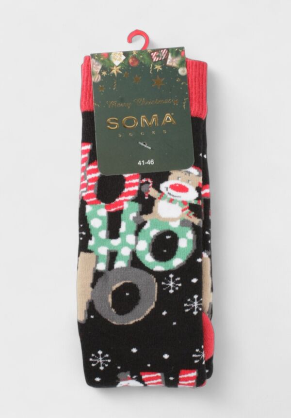 Χριστουγεννιάτικες Κάλτσες SOMA Socks “Ho Ho Ho Terry Edition” – Πετσετέ, Βαμβακερές