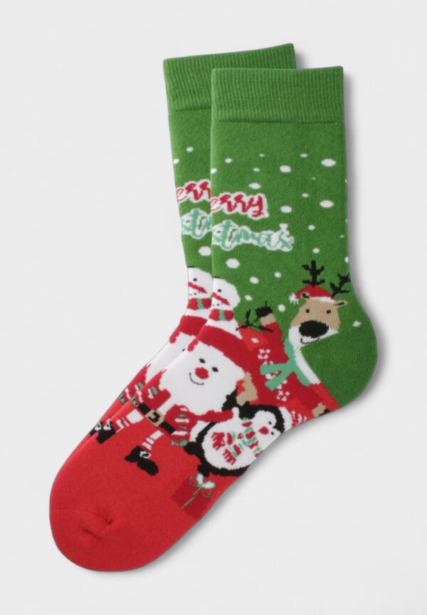 Χριστουγεννιάτικες Κάλτσες SOMA Socks “Merry Christmas Snowman” – Πετσετέ, Βαμβακερές