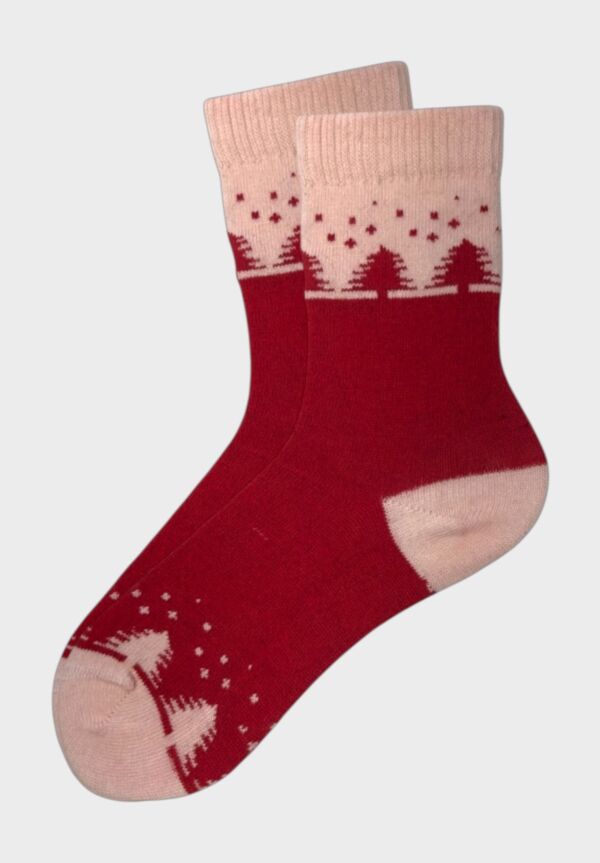 Γυναικεία Μάλλινη Κάλτσα Pro Socks Berry Frost – Ζεστή & Άνετη