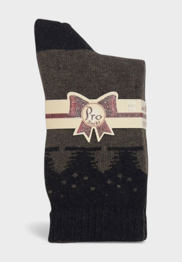 Pro Socks Winter Pines Olive – Γυναικεία Μάλλινη Κάλτσα