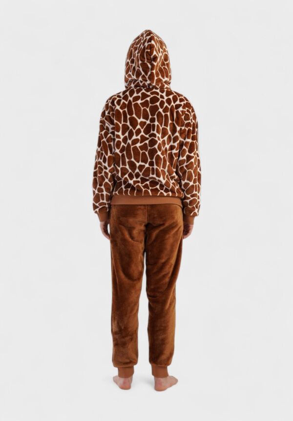 Γυναικεία Πιτζάμα Vienetta “Dreamer” με Κουκούλα – Καφέ