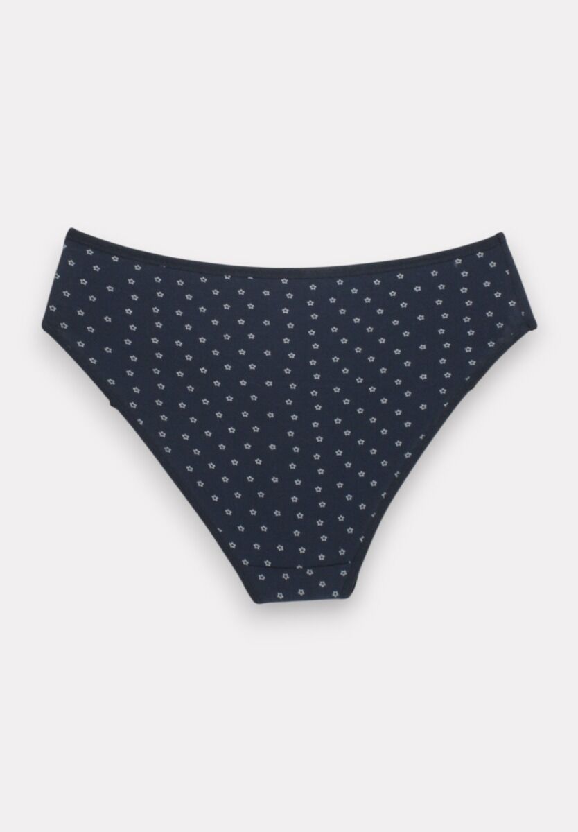 Σλιπ Bikini βαμβακερά ψηλόμεσα Flower Berrak 3 Τεμ.