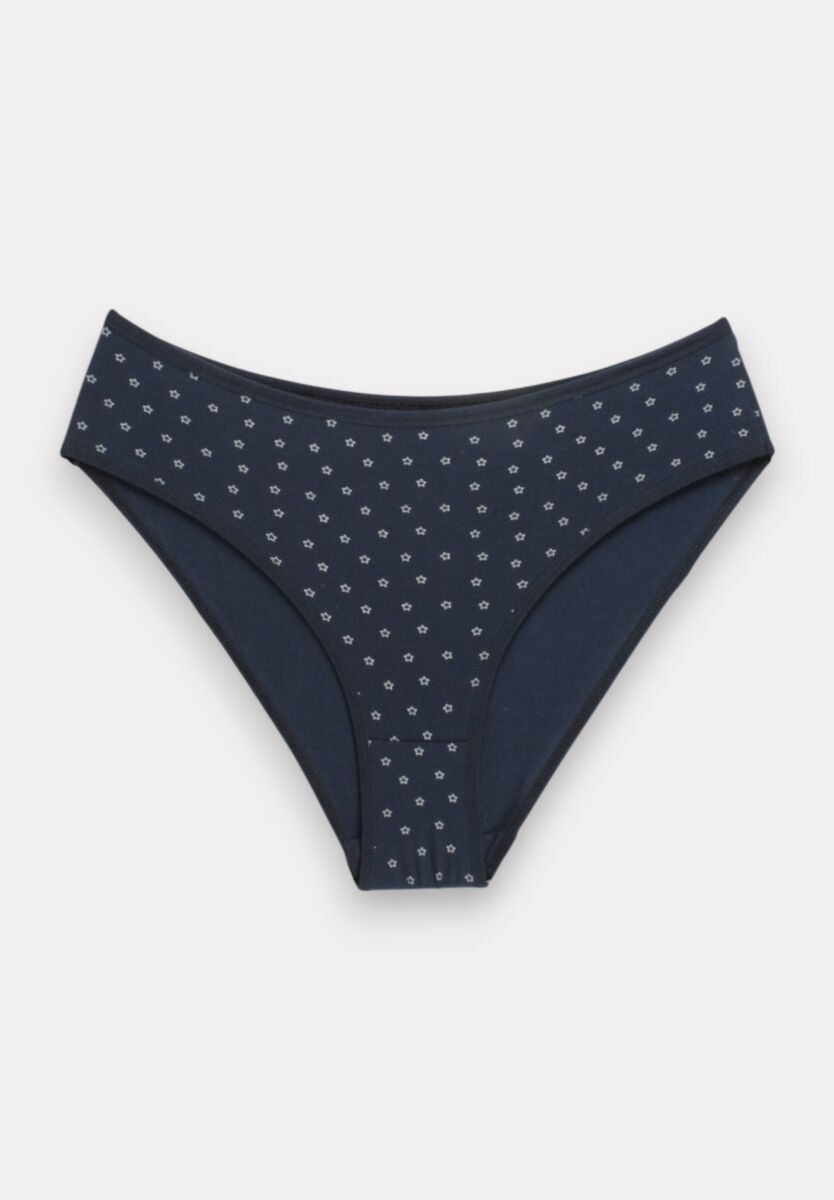 Σλιπ Bikini βαμβακερά ψηλόμεσα Flower Berrak 3 Τεμ.