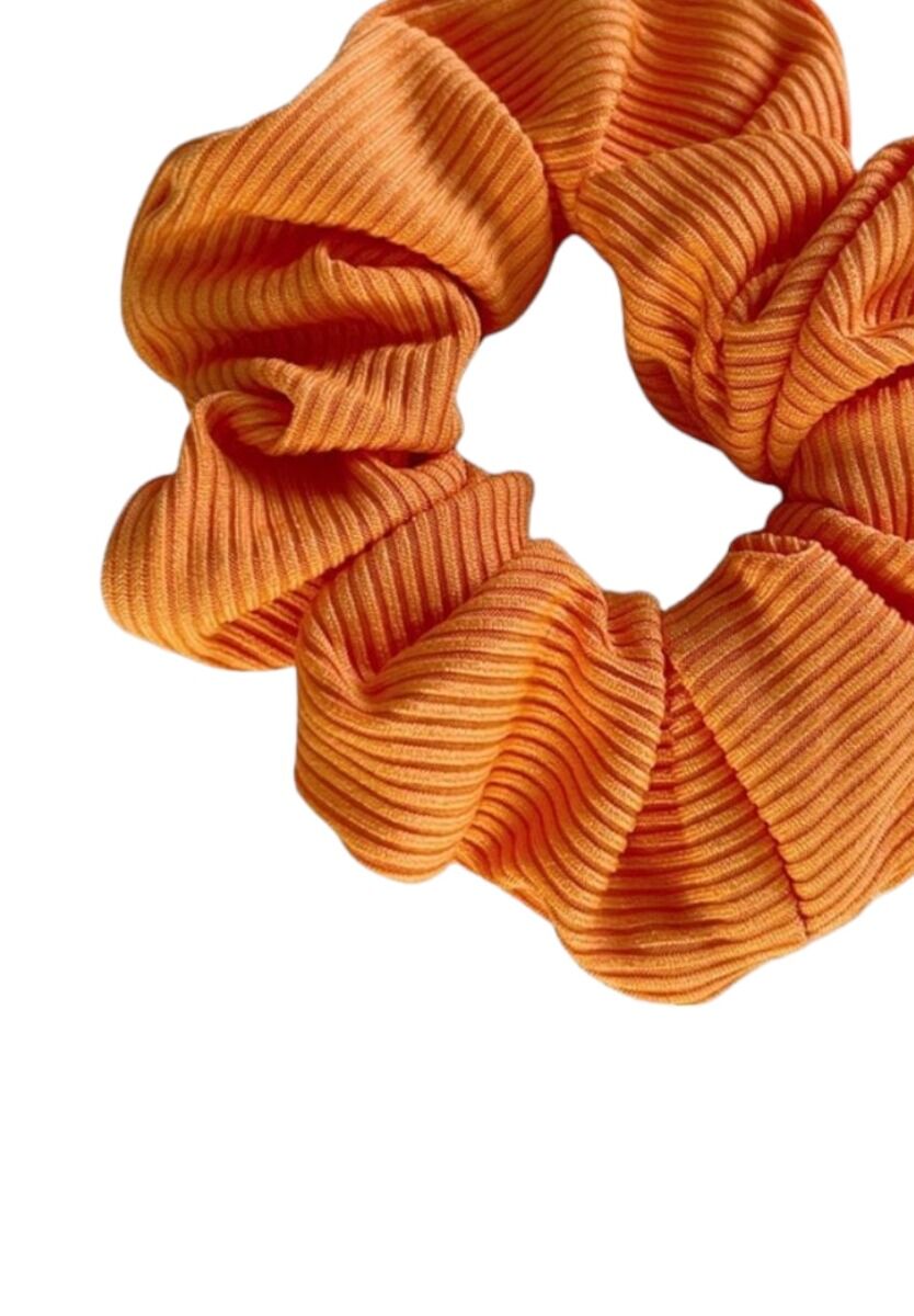 Rib Scrunchie Orange