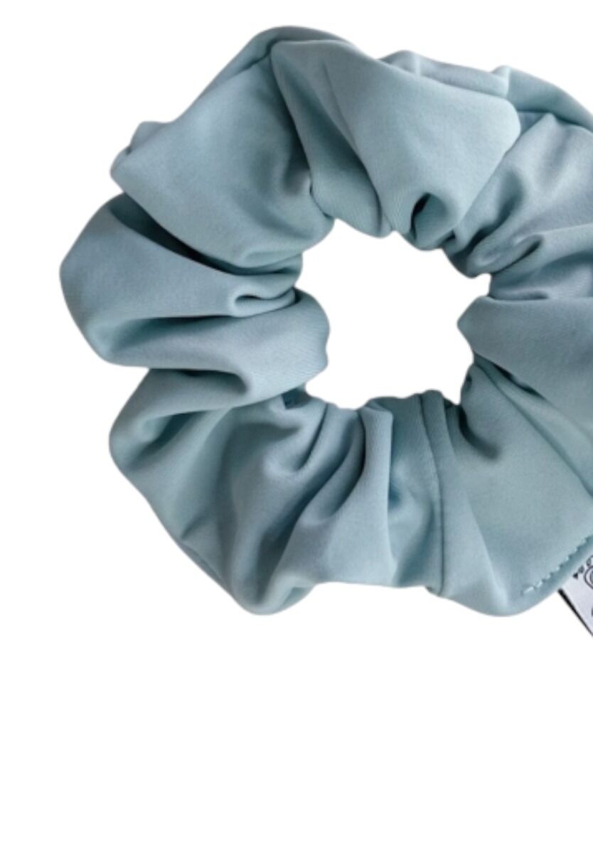 Shiny Scrunchie Pastel Blue