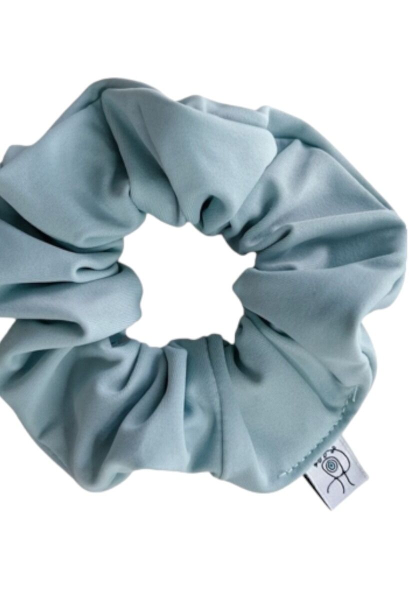 Shiny Scrunchie Pastel Blue