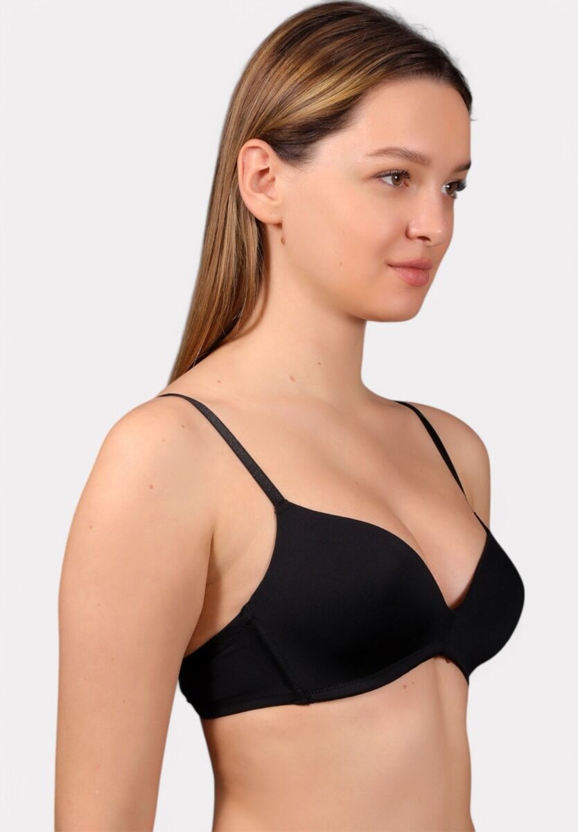 New Bra Μαύρο Σουτιέν Χωρίς Ενίσχυση & Μπανέλα B Cup | Άνεση & Φυσική Στήριξη