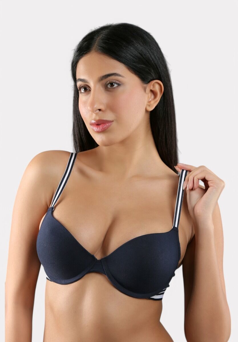Σουτιέν New Bra – 100% Βαμβακερό με Ελαφριά Ενίσχυση Μπλέ