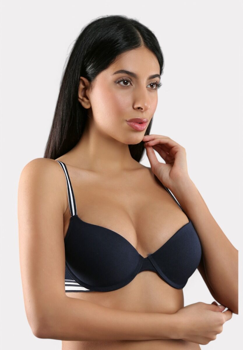 Σουτιέν New Bra – 100% Βαμβακερό με Ελαφριά Ενίσχυση Μπλέ