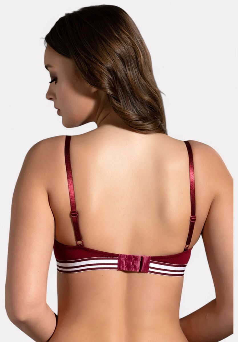 Σουτιέν New Bra – 100% Βαμβακερό με Ελαφριά Ενίσχυση Μπορντό