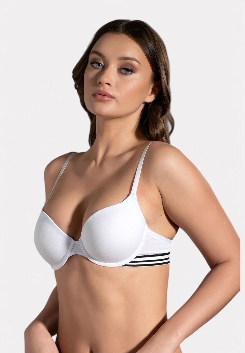 Σουτιέν New Bra – 100% Βαμβακερό με Ελαφριά Ενίσχυση Λευκό