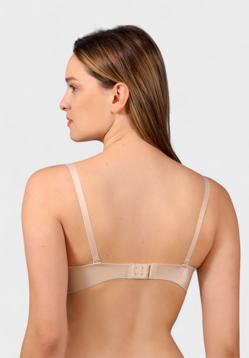 Γυναικείο push-up σουτιέν New Bra μπεζ με αποσπώμενες τιράντες – B cup

