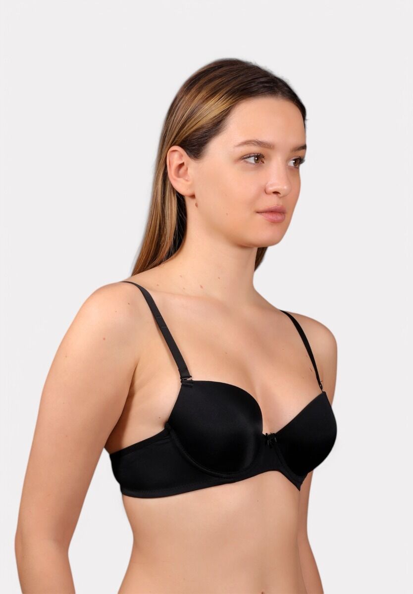 New Bra Strapless Σουτιέν Χωρίς Ενίσχυση – B Cup Μαύρο