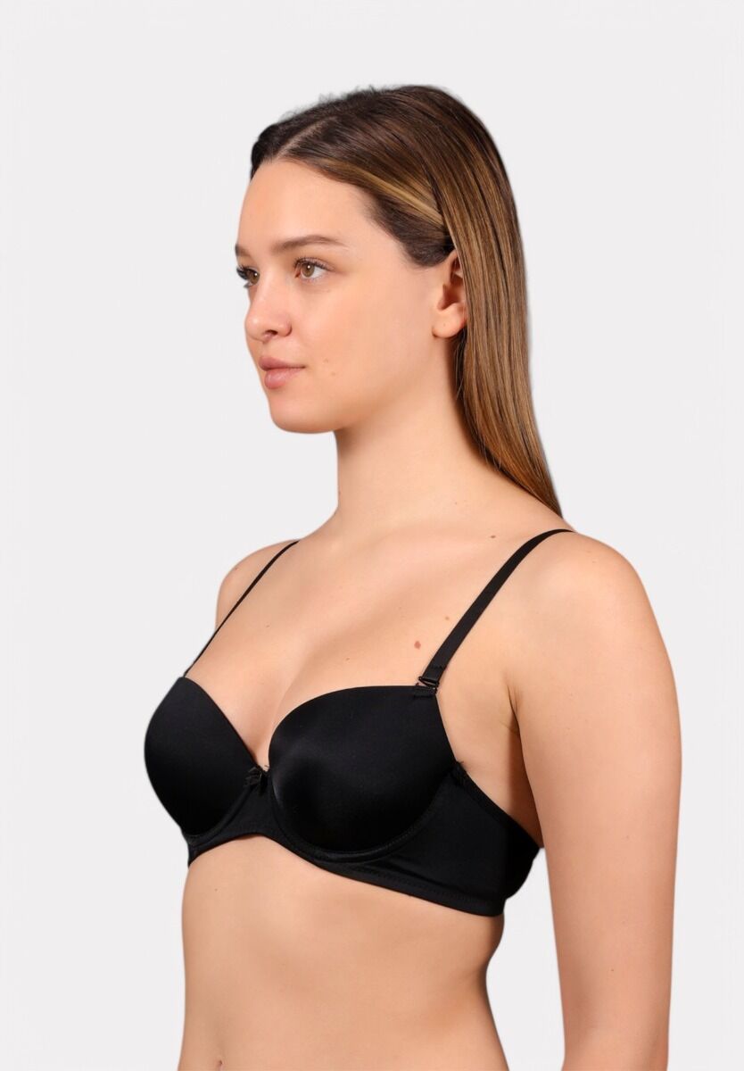 New Bra Strapless Σουτιέν Χωρίς Ενίσχυση – B Cup Μαύρο