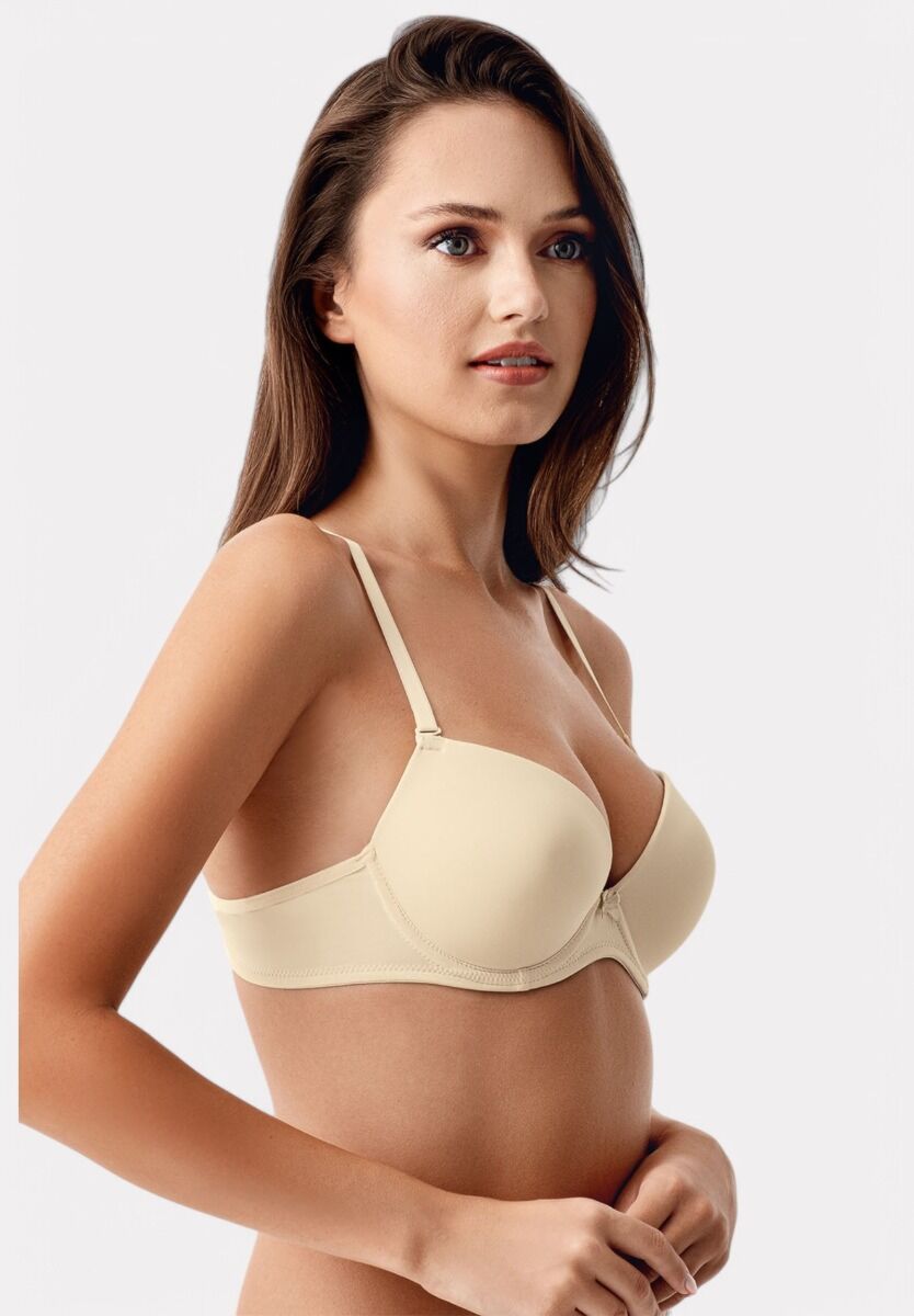 New Bra Strapless Σουτιέν Χωρίς Ενίσχυση – B Cup Μπεζ