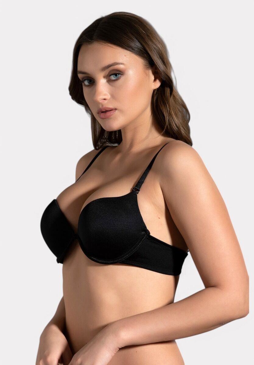 New Bra B Cup Double Push-Up – Με Αποσπώμενες Τιράντες Μαύρο