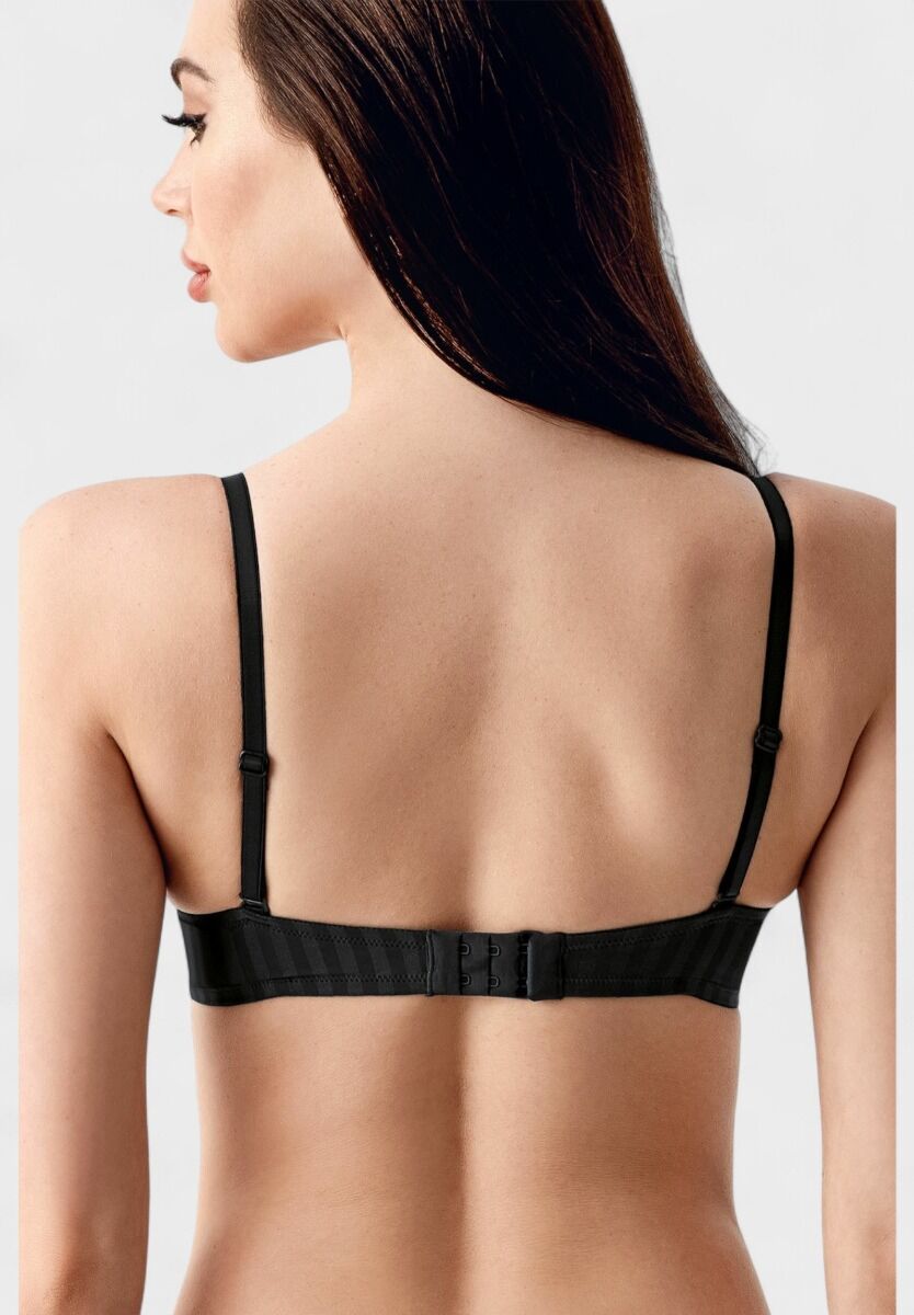 Double Push-Up μαύρο σουτιέν New Bra B Cup με premium διπλή ενίσχυση

