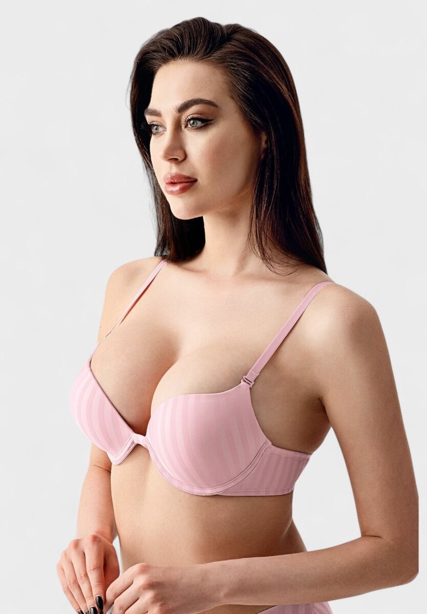 Double Push Up B CUP New Bra – Ροζ Σουτιέν με Διπλή Ενίσχυση

