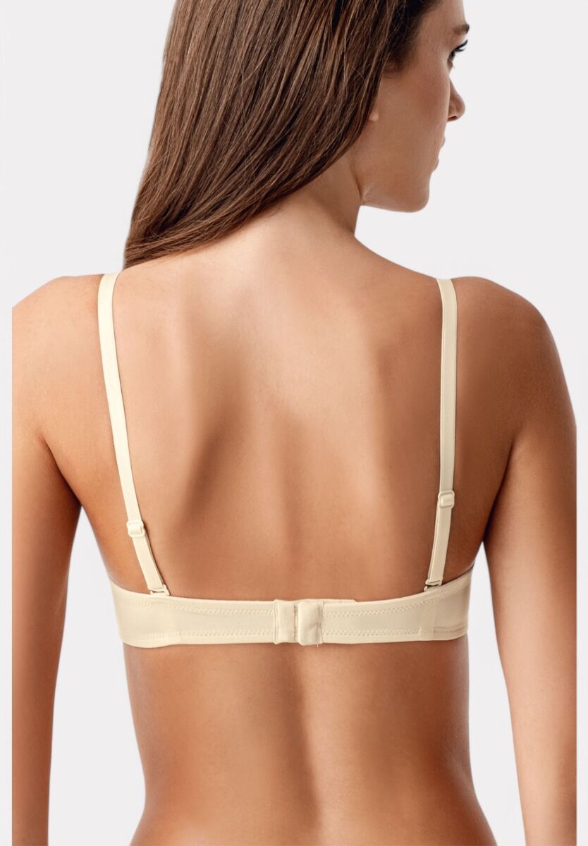 Strapless Σουτιέν New Bra Double Push-Up B Cup Μπεζ – Απόλυτο Κράτημα & Ανόρθωση