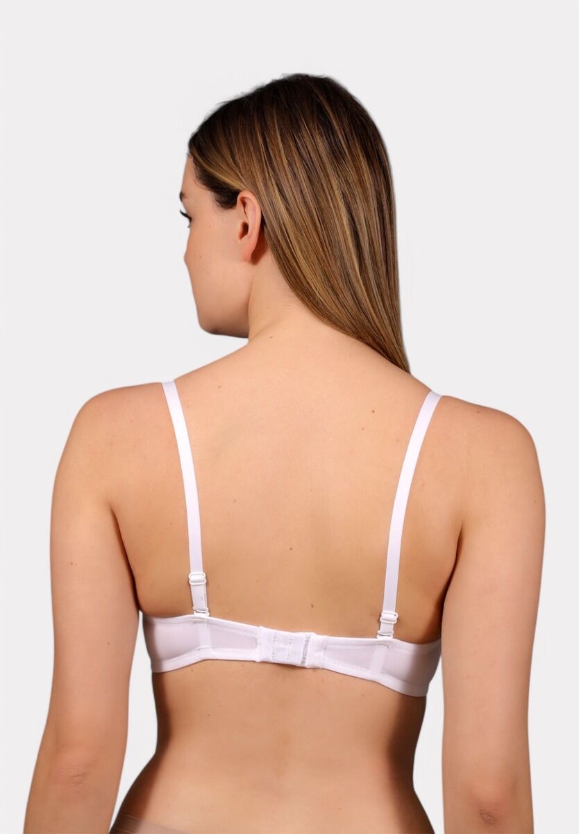 Strapless Σουτιέν New Bra Double Push-Up B Cup Λευκό – Απόλυτο Κράτημα & Ανόρθωση