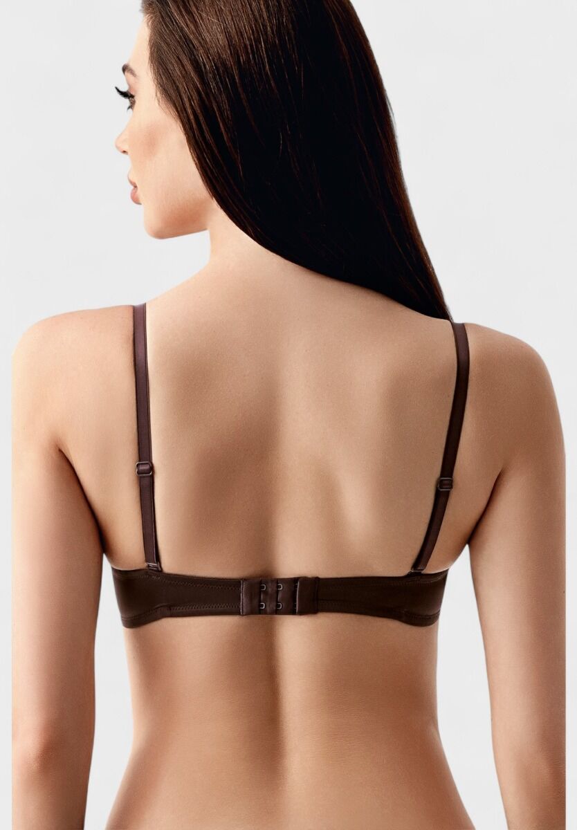 Σουτιέν strapless χωρίς ενίσχυση New Bra σε καφέ χρώμα B Cup