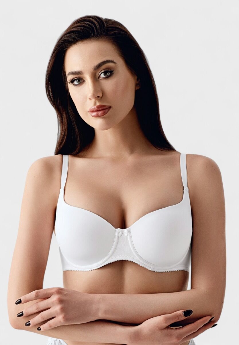 Λευκό σουτιέν Super Soft χωρίς ενίσχυση με μαλακά cups

