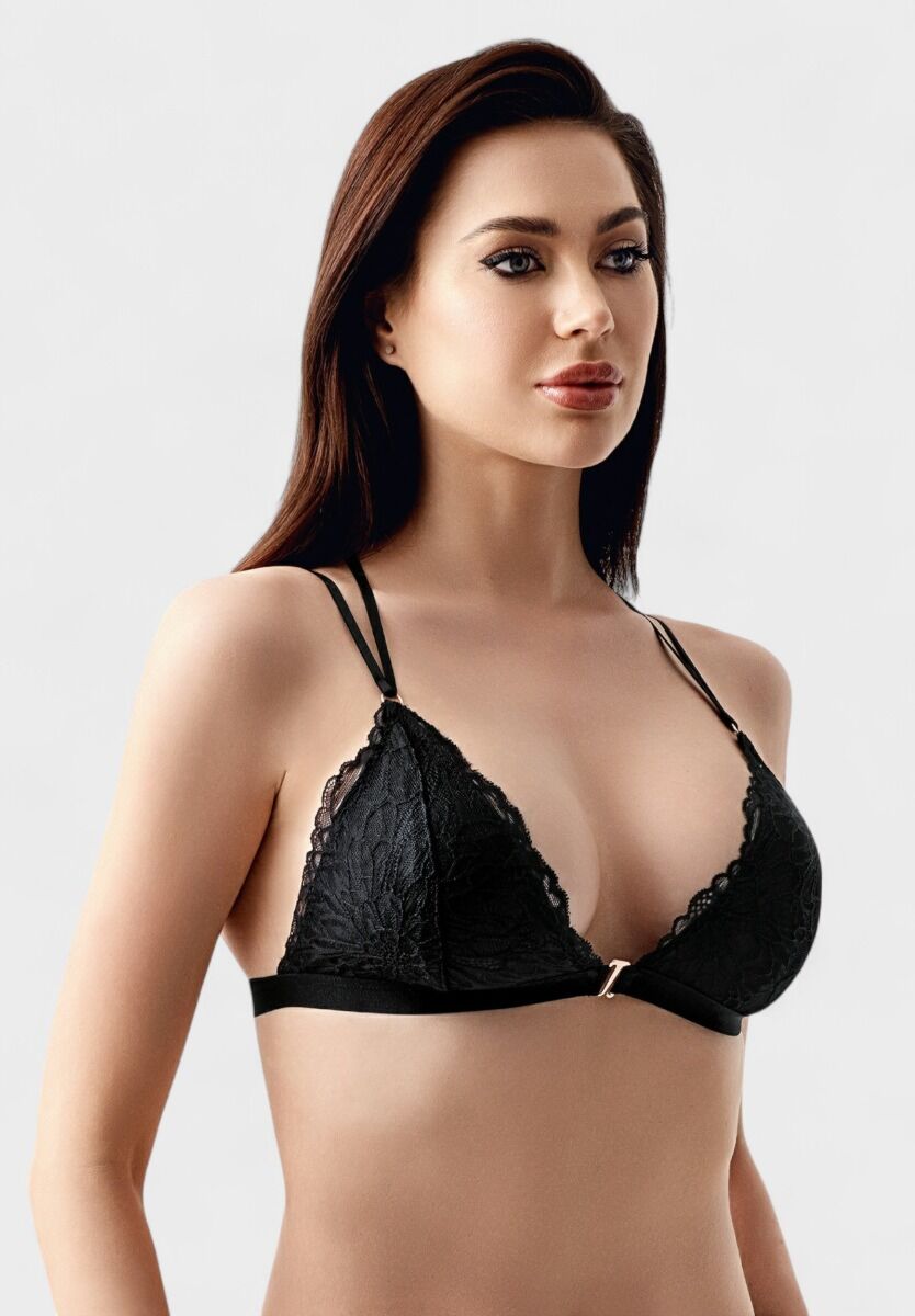 Δαντελένιο Σουτιέν Brallet B Cup New Bra Μαύρο