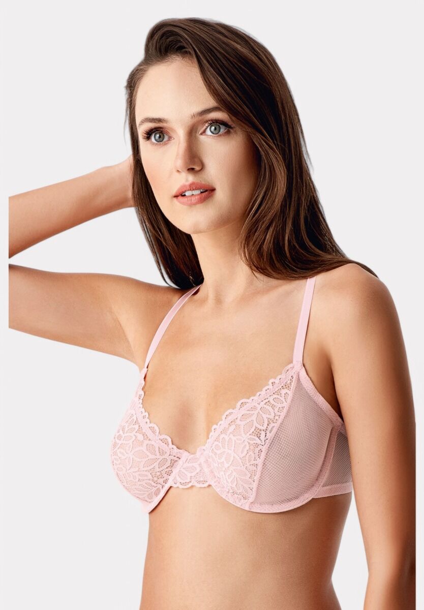 Αισθησιακό Δαντελένιο Σουτιέν New Bra Pudra