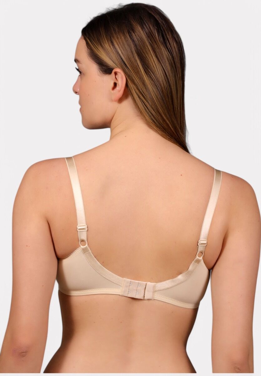 Σουτιέν New Bra με διαφάνεια σε μπεζ απόχρωση και C cup

