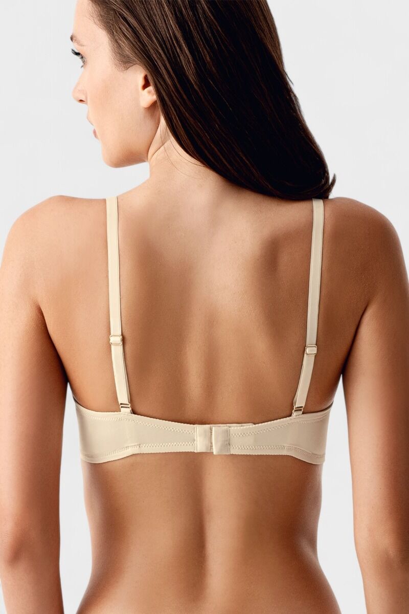 New Bra Push-Up Σουτιέν Χωρίς Μπανέλα με Ενίσχυση Μπεζ