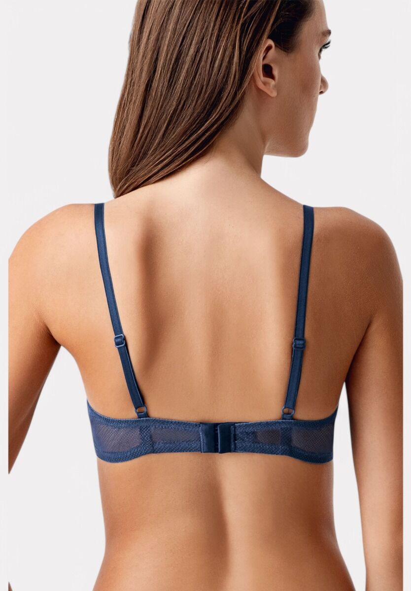 Αισθησιακό Δαντελένιο Σουτιέν New Bra Μπλέ