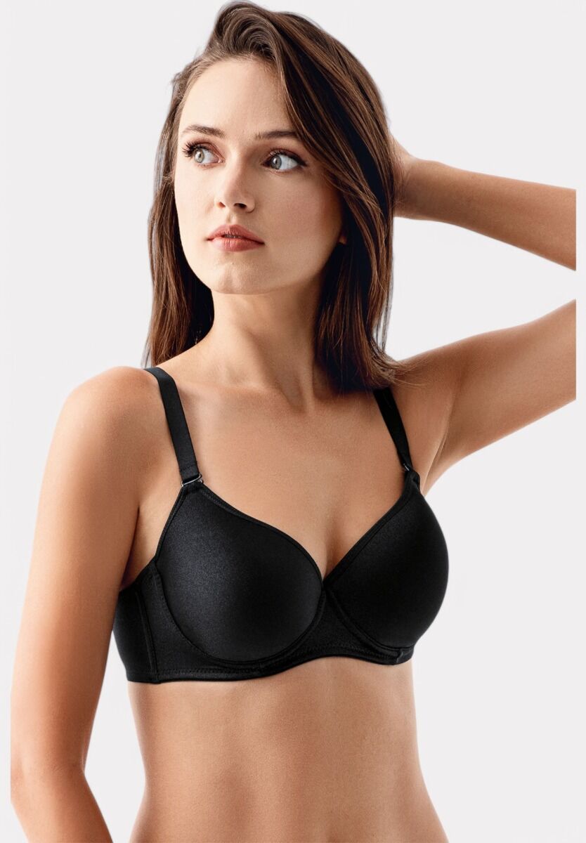New Bra Μαύρο Κομψό Σουτιέν Χωρίς Ενίσχυση για B, C & D Cup | Elegant & Natural Fit