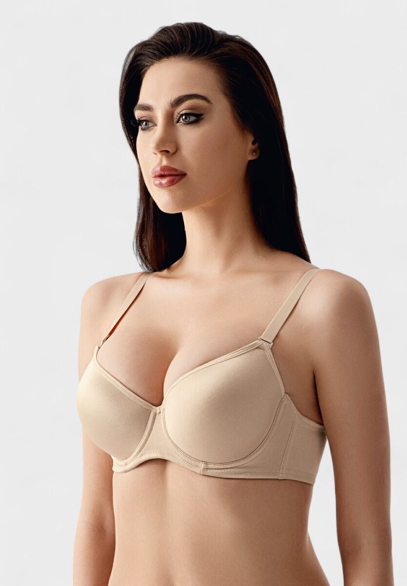 New Bra Μπεζ Κομψό Σουτιέν Χωρίς Ενίσχυση για B, C & D Cup | Elegant & Natural Fit