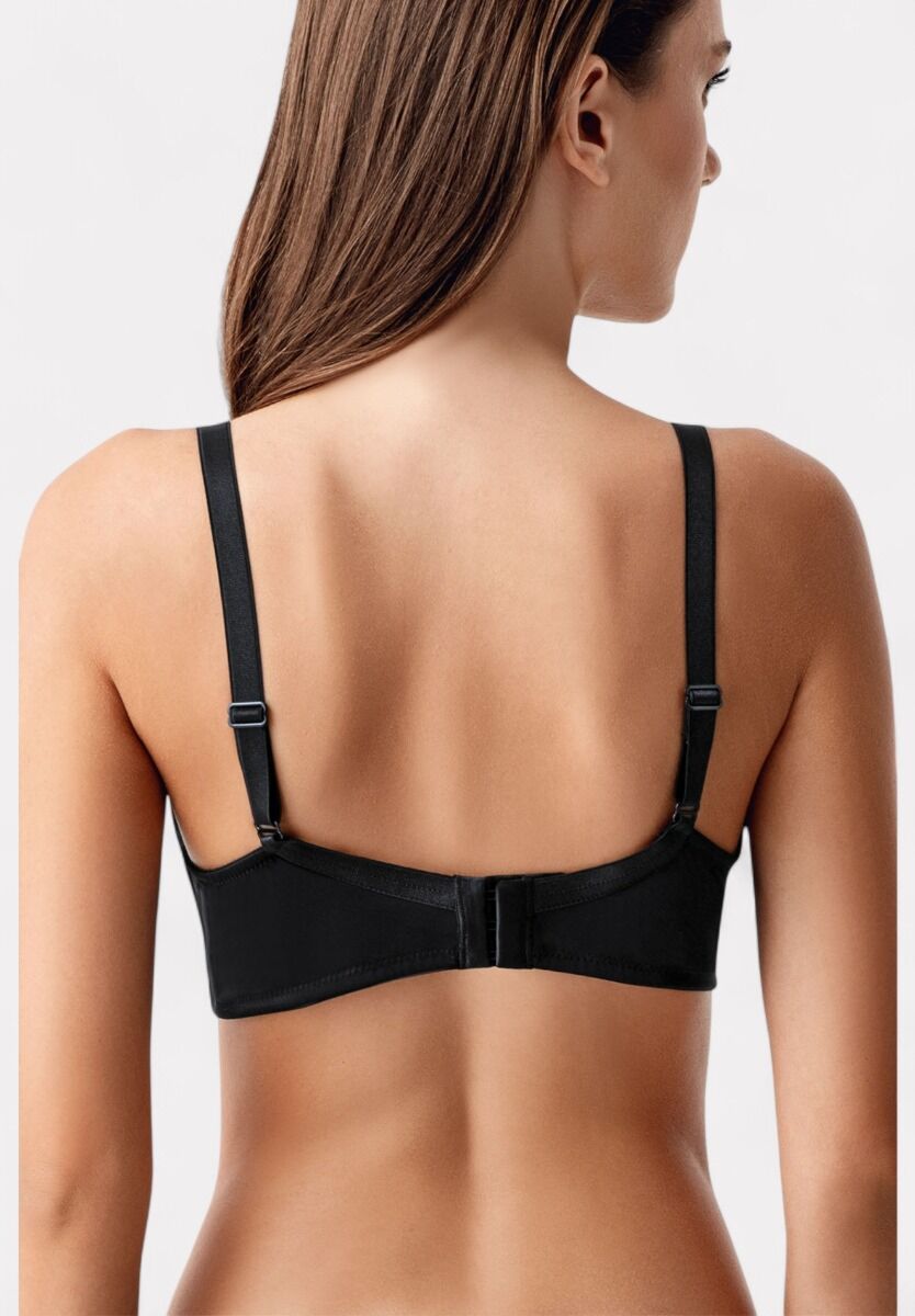 Πίσω όψη του New Bra – ρυθμιζόμενες τιράντες και διπλό κούμπωμα

