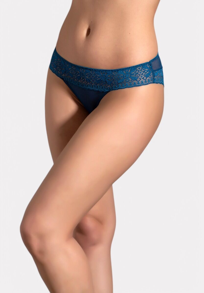 Γυναικείο Slip New Bra με Δαντέλα Μπλε