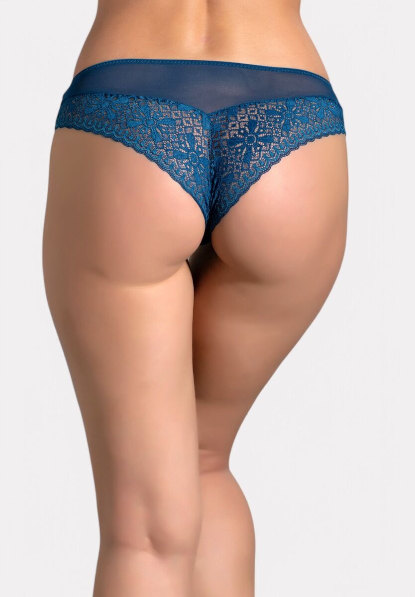 Γυναικείο Slip New Bra με Δαντέλα Μπλε