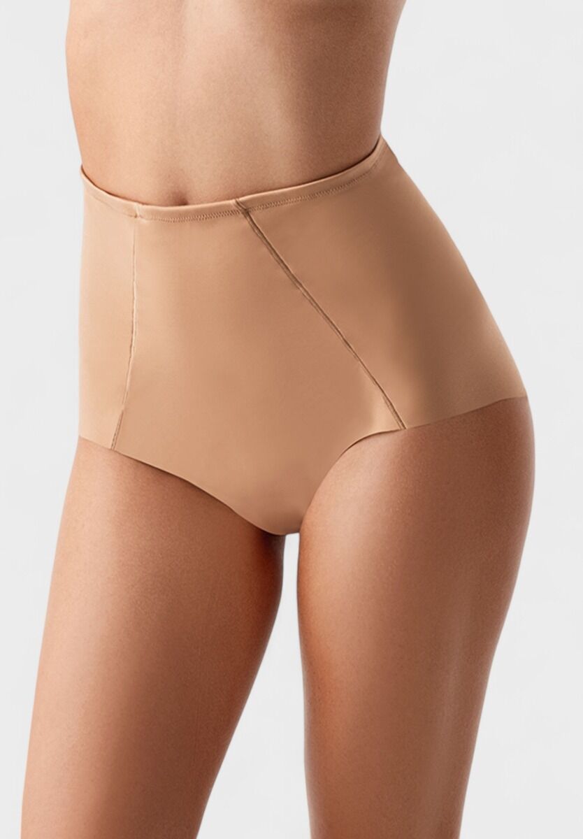 Γυναικείο ψηλόμεσο λαστέξ seamless New Bra σε μπεζ χρώμα
