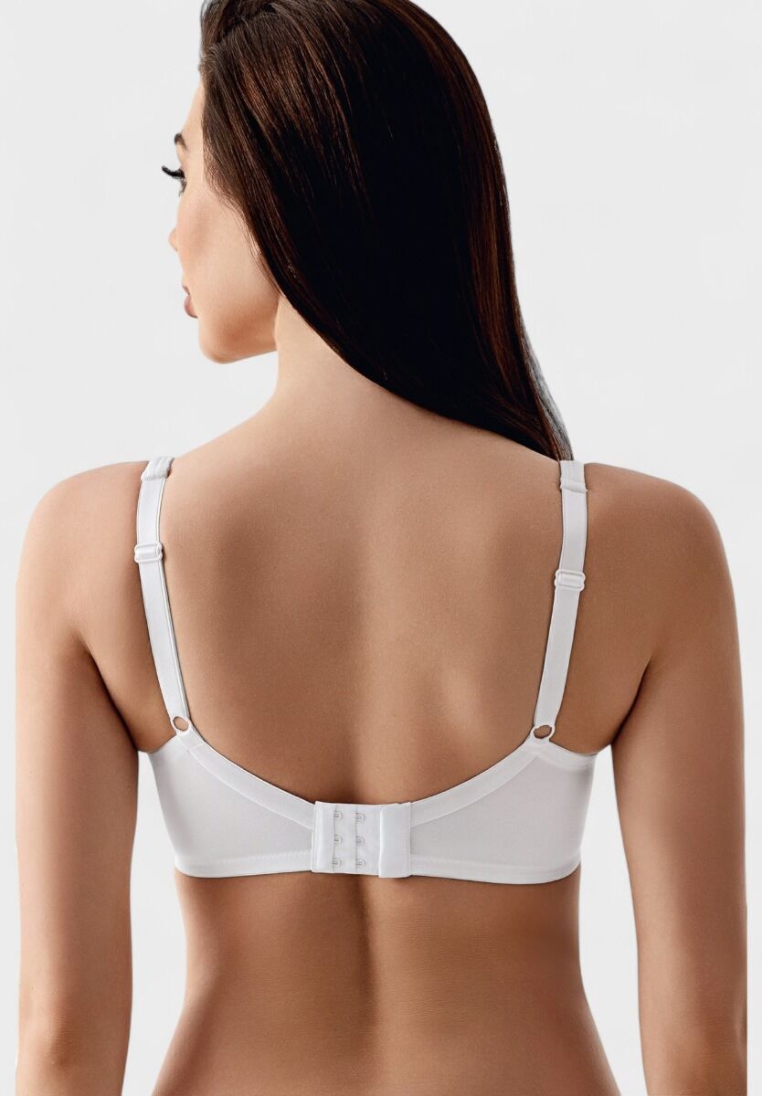 Σουτιέν χωρίς ενίσχυση με δαντέλα New Bra Lingerie σε λευκό χρώμα
