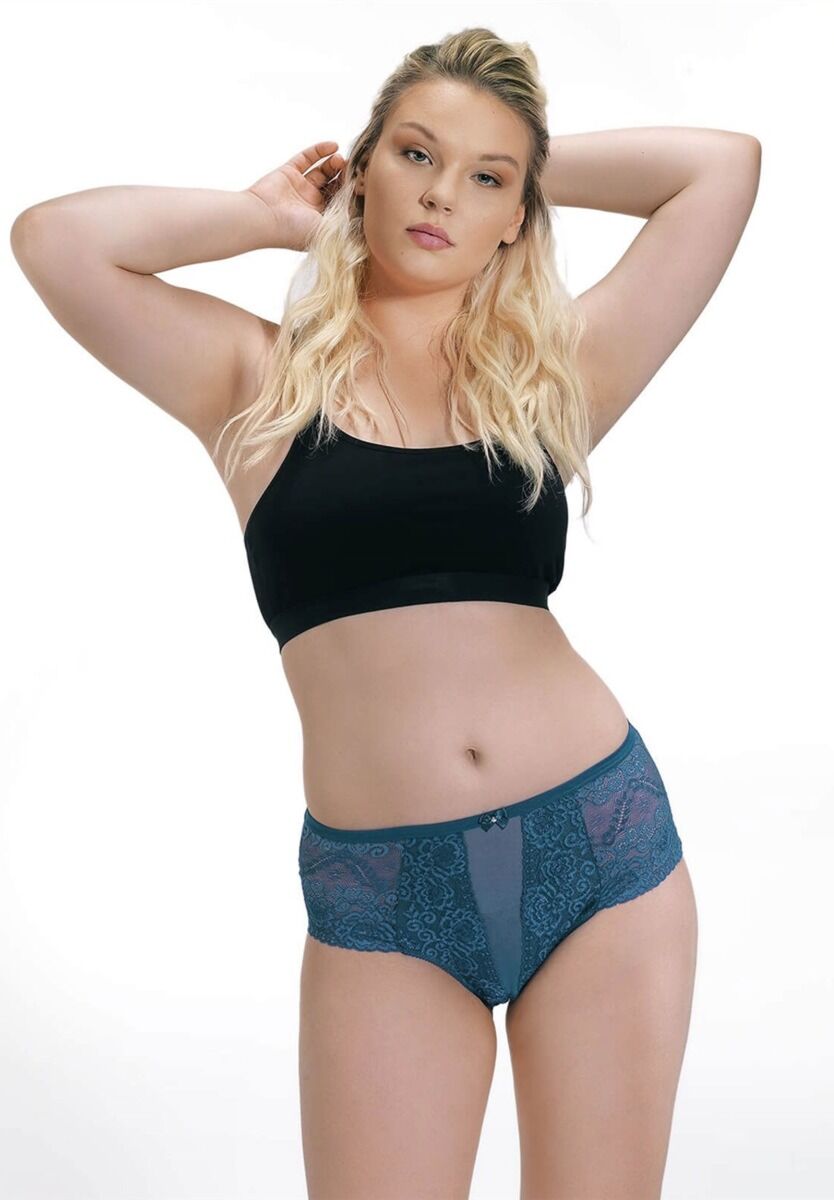 Σλιπ Plus Size με δαντέλα Cottonhill Eliot 5 Τεμ.