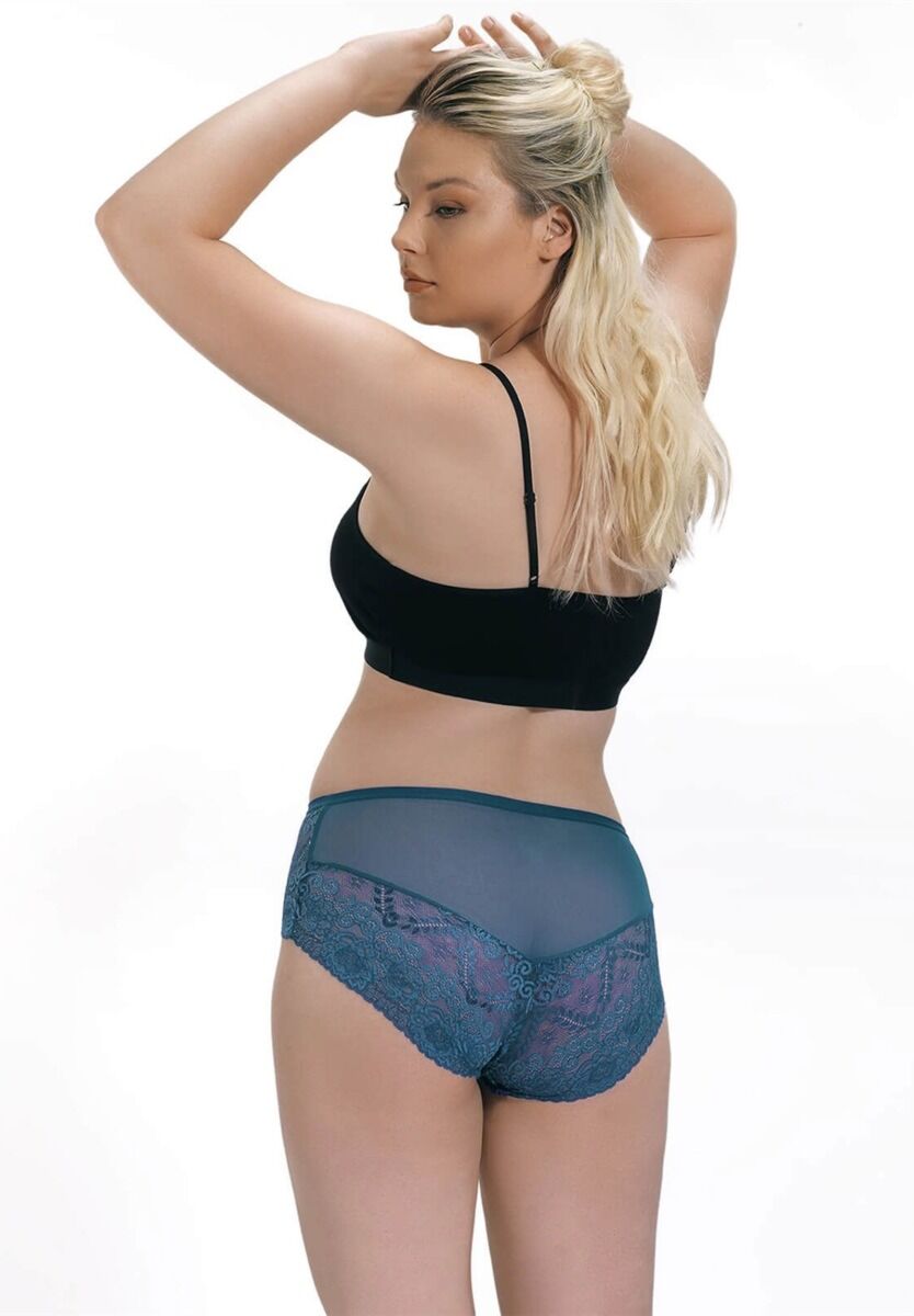 Σλιπ Plus Size με δαντέλα Cottonhill Eliot 5 Τεμ.