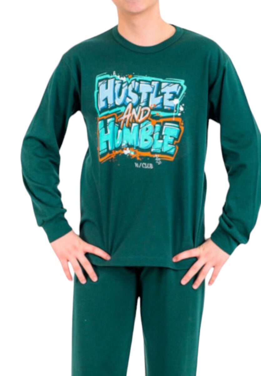 Πιτζάμα εφηβική Nina Club Hustle Green