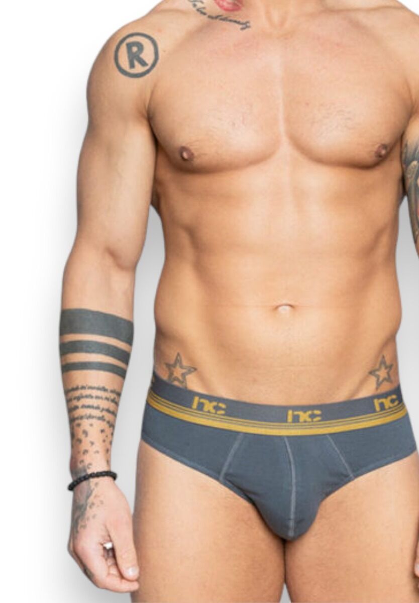Σλιπ ανδρικό Nina Club Anthracite Gold