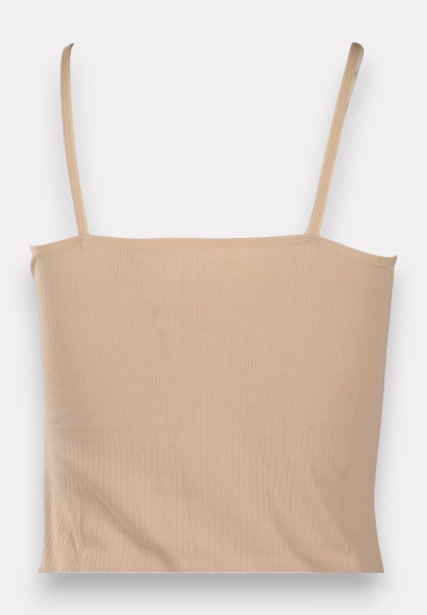 Φανελάκι γυναικείο βαμβακερό Soft Rib Kota Beige
