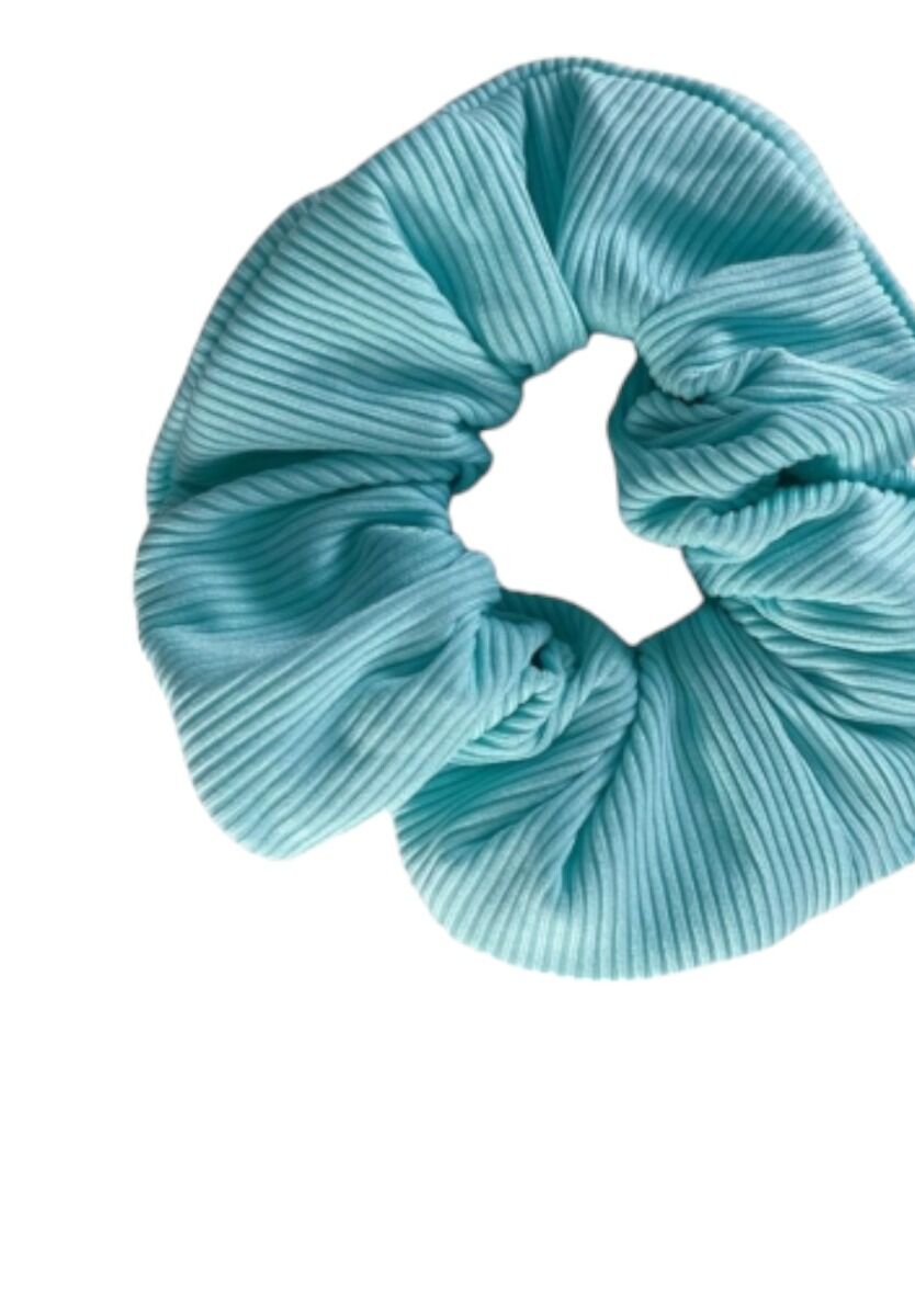 Rib Scrunchie Baby Blue